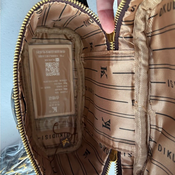 Brown and Black purse with gold accents - Picture 4 of 5